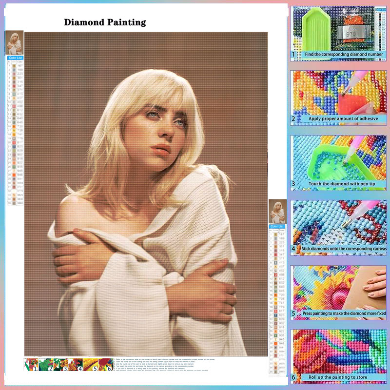 Photo Mosaic Print - Diy Full Drill B-Billie Diamond Painting