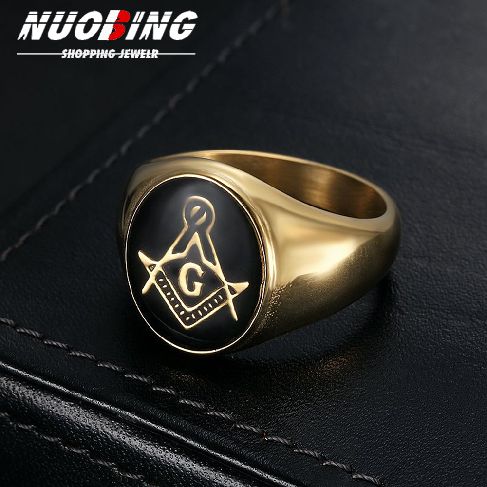 Men Vintage 316L Stainless Ste - Initial Ring Custom ulasan dan harga