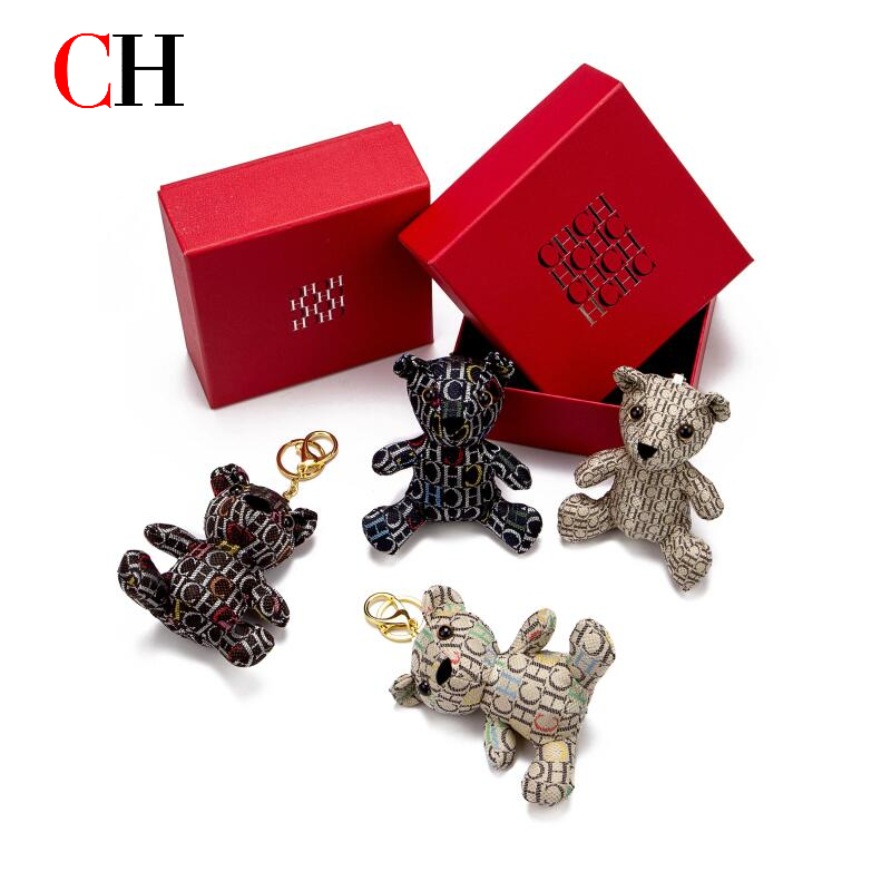 CH Bear Plush Keychain Monogra - Monogram Keychain Leather ulasan dan harga