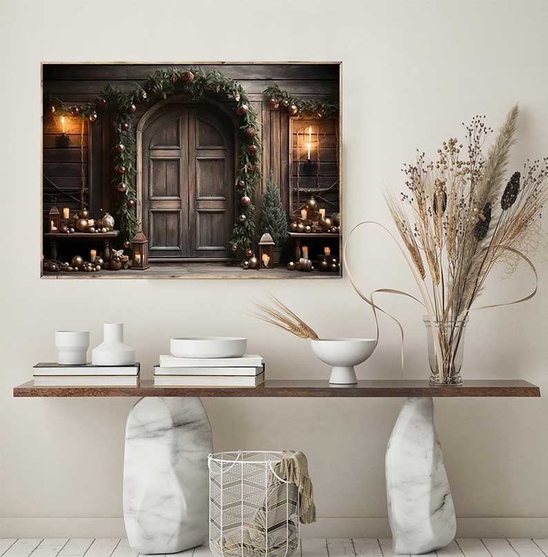 1pc frameless Large Christmas  - Family Tree Print ulasan dan harga