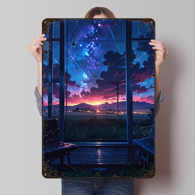 Anime Window View of Starry Ni - Custom Night Sky ulasan dan harga
