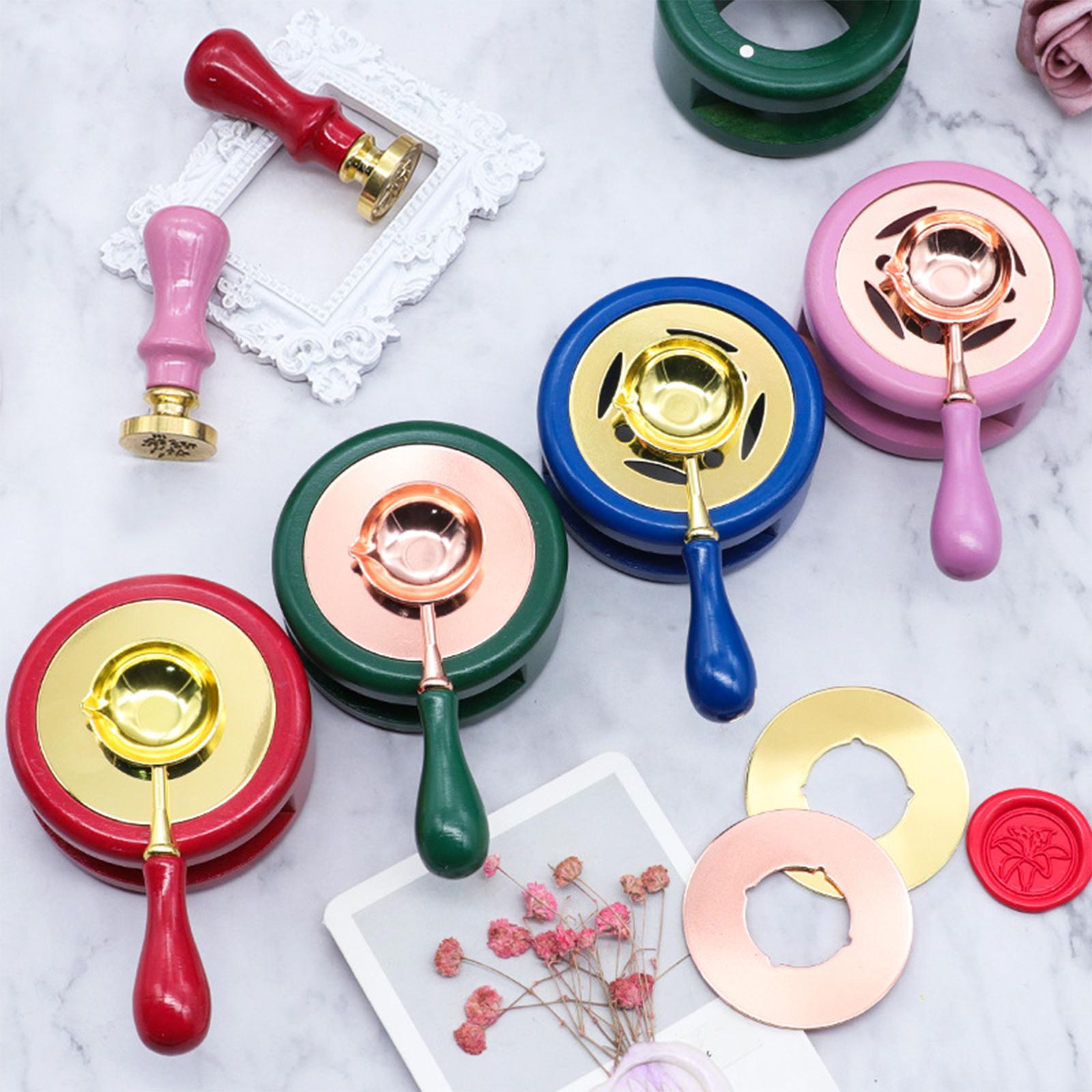 Wax Seal Warmer Copper Wood Me - Wax Seal Letter Kit ulasan dan harga