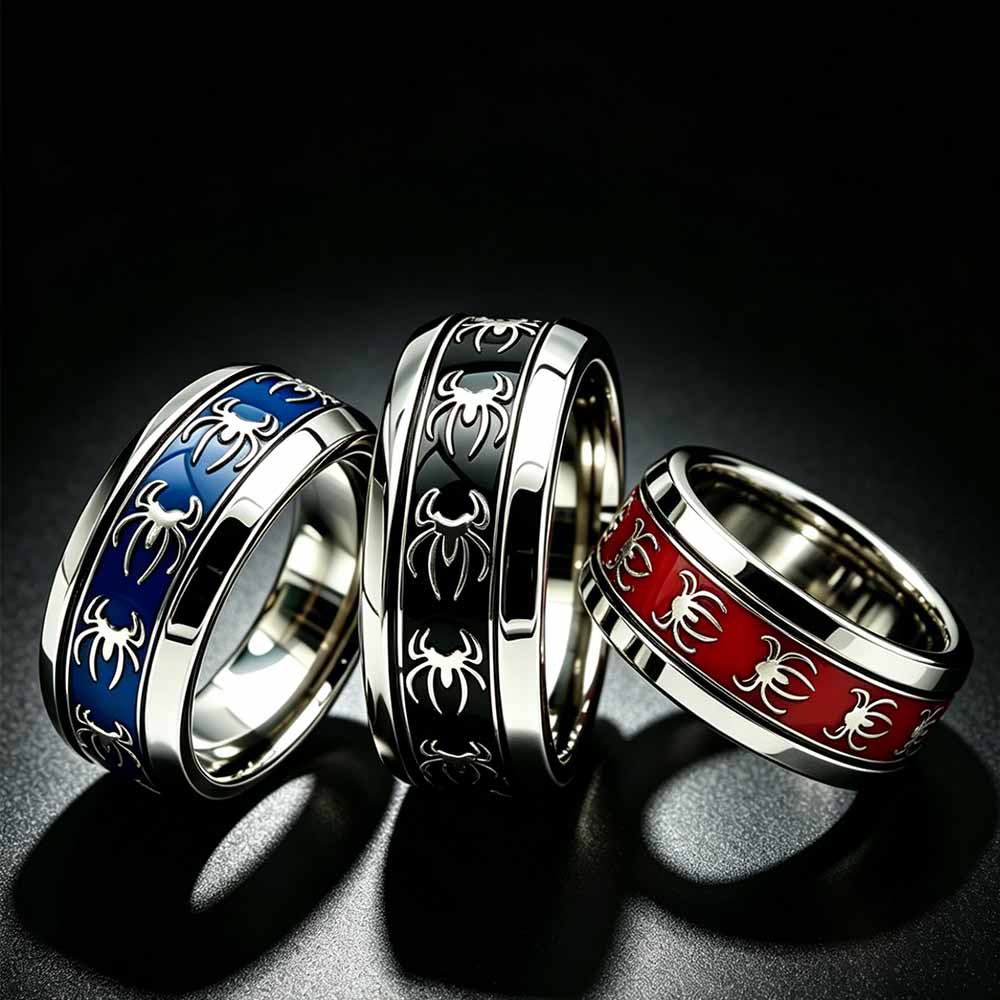 New Vintage Punk Spider Ring 3 - Initial Ring Custom ulasan dan harga