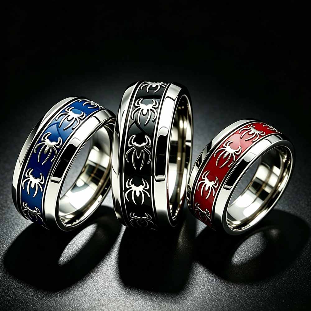 New Vintage Punk Spider Ring 3 - Initial Ring Custom ulasan dan harga