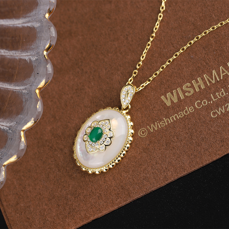 Women's Fashion Light Luxury F - Birth Flower Necklace ulasan dan harga