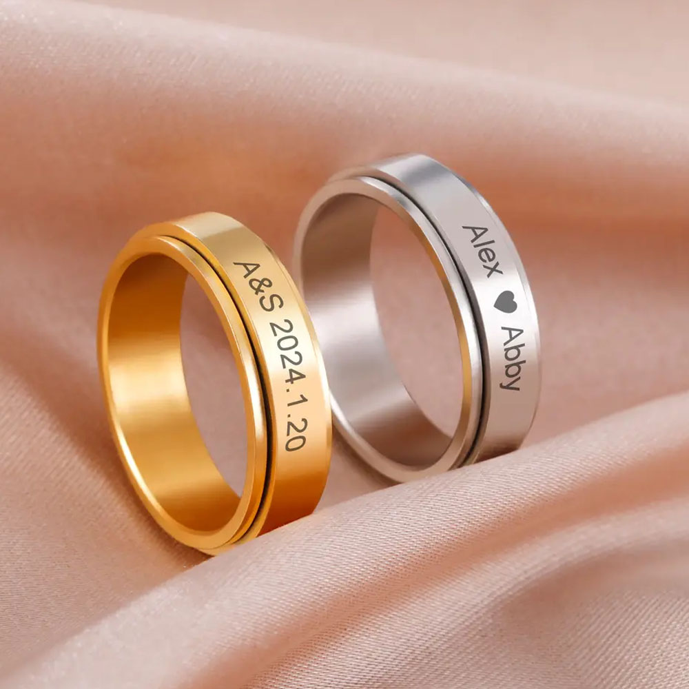 COOLTIME Anxiety Relief Custom - Initial Ring Custom ulasan dan harga
