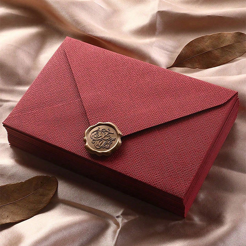 10 set 16x11cm Greeting Cards  - Wax Seal Letter Kit ulasan dan harga