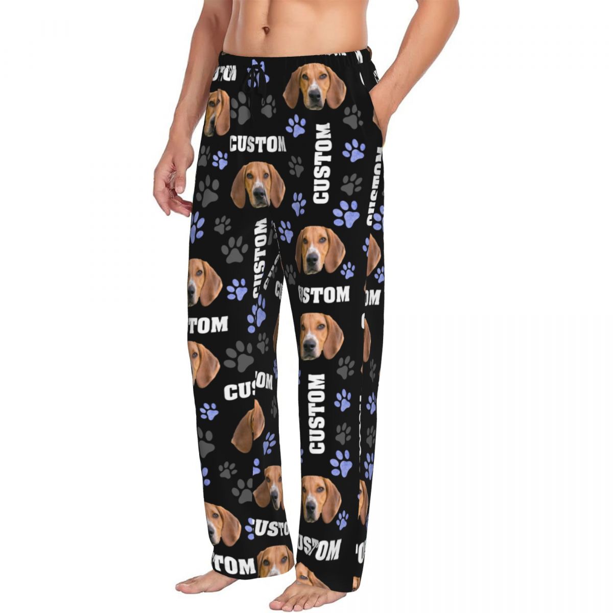 Men Custom Dog Photo Pajama Pa - Pet Portrait Custom ulasan dan harga