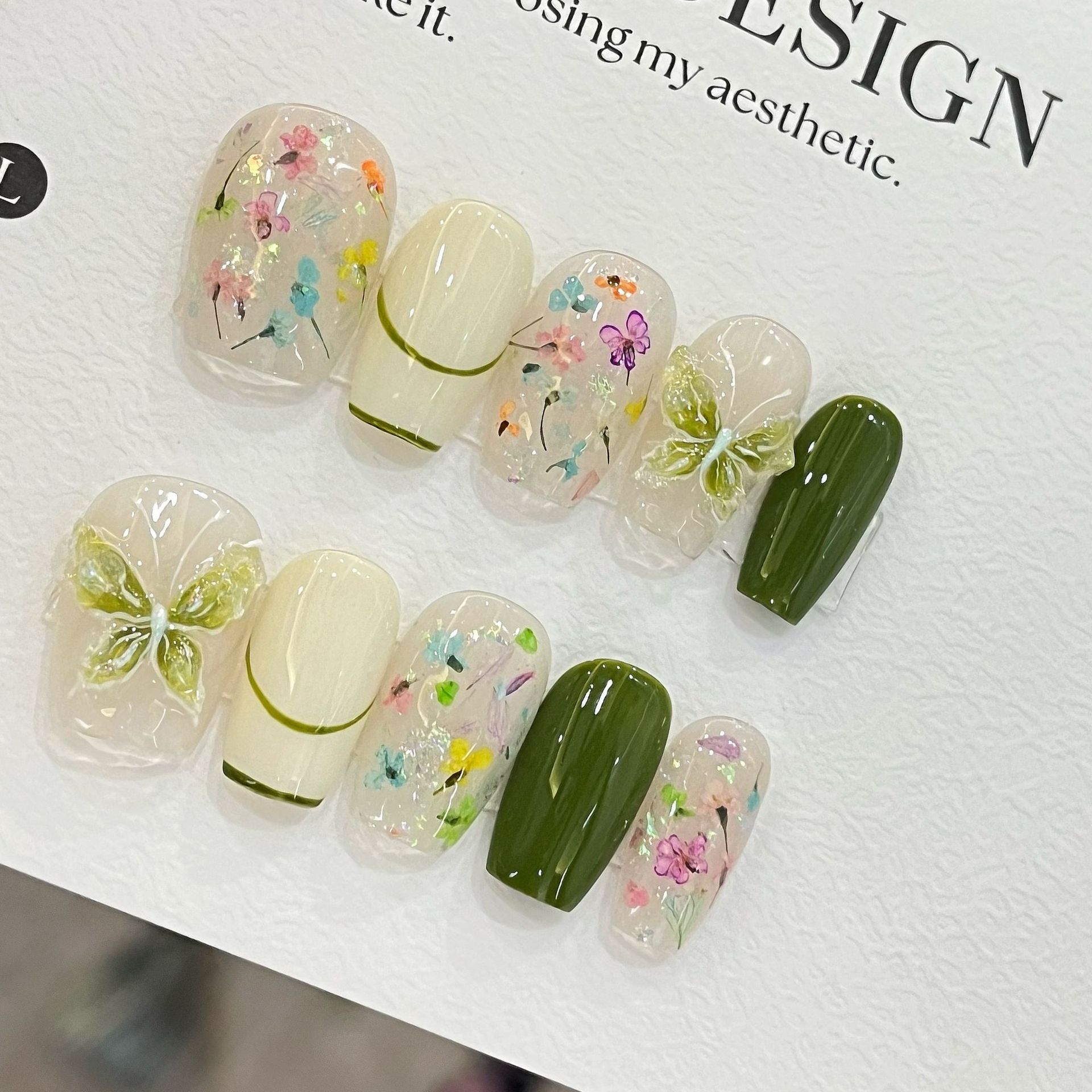 10pcs Butterfly Flower Fake Na - Pressed Flower Art ulasan dan harga