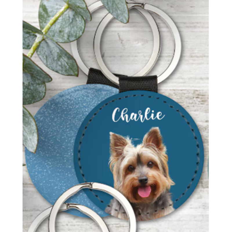Custom Pet Photo Keychain Pers - Pet Portrait Custom ulasan dan harga