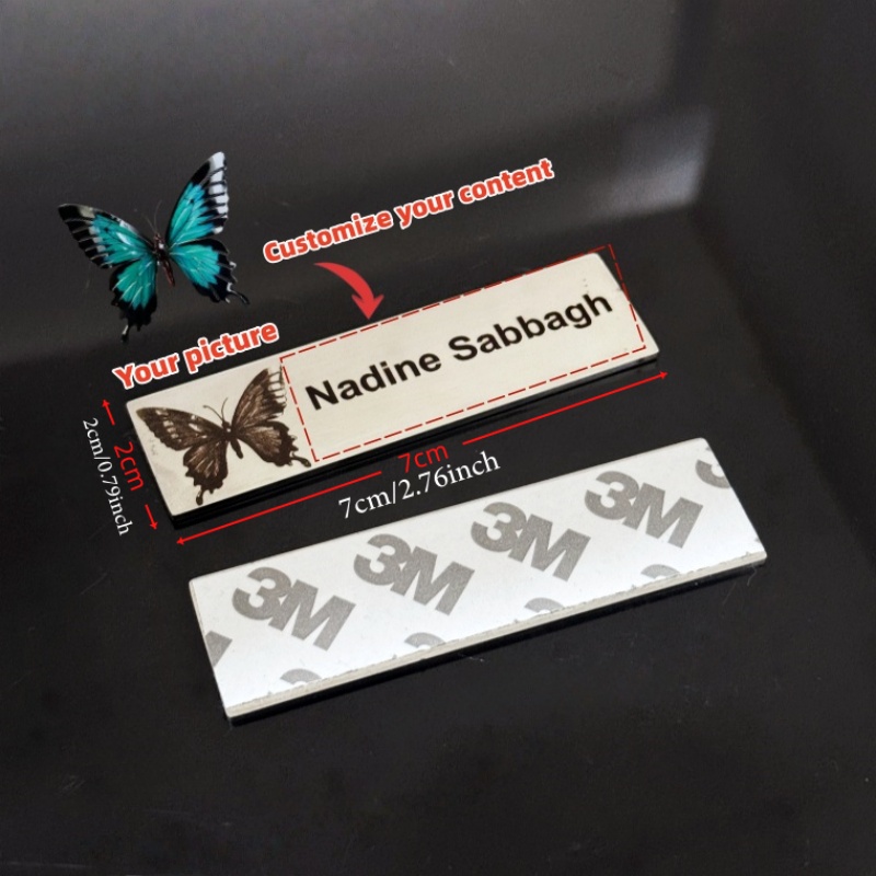70x20mm Personalize Custom Met - Personalized Name Box ulasan dan harga
