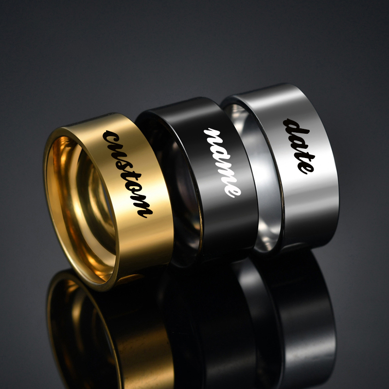 Atoztide 4/6/8mm Personalized  - Initial Ring Custom ulasan dan harga