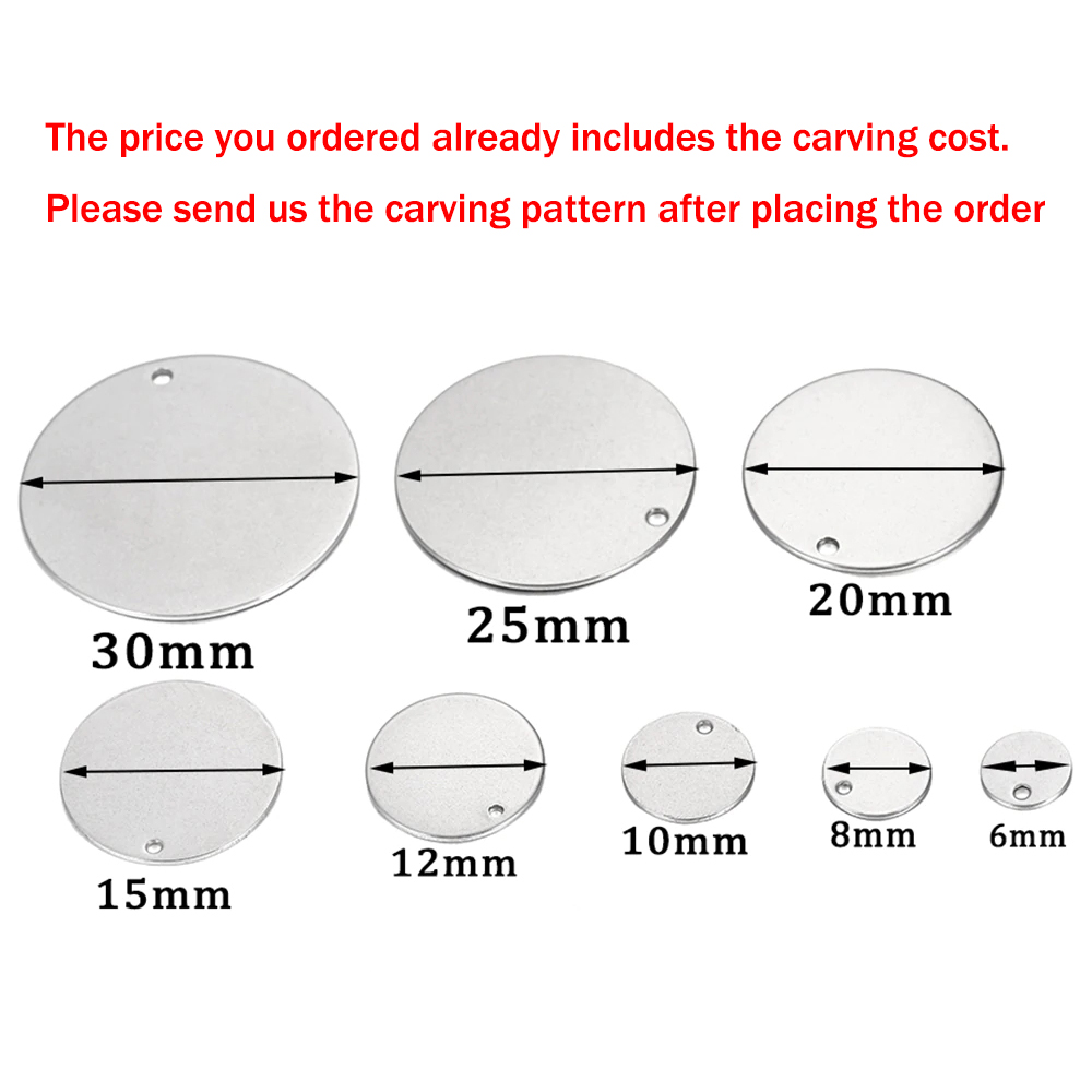 100pcs Custom Laser Engrave LO - Pet Portrait Custom ulasan dan harga