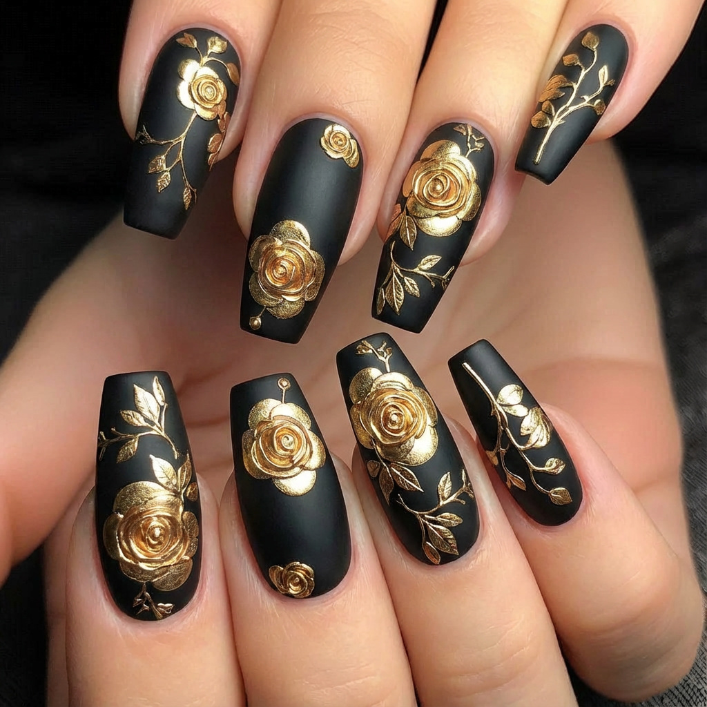 3D fake nails for women girls  - Pressed Flower Art ulasan dan harga