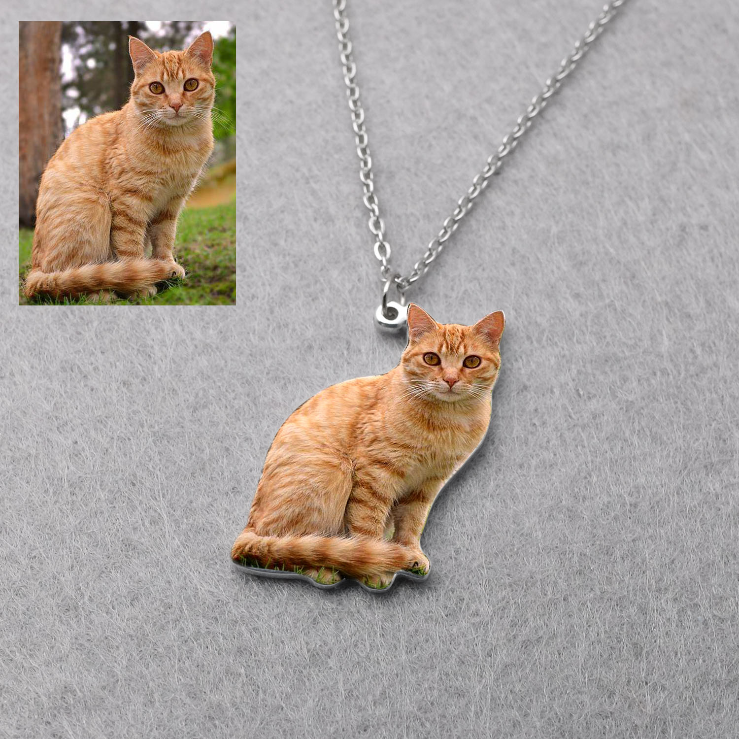 Personalized Pet Picture Neckl - Pet Portrait Custom ulasan dan harga
