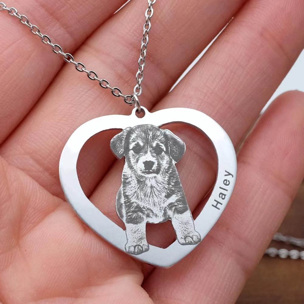 Personalized Pet Picture Neckl - Pet Portrait Custom ulasan dan harga