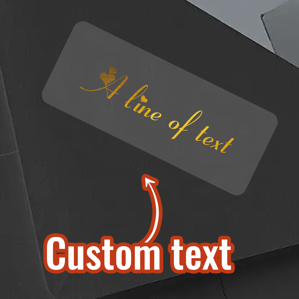 Custom Text Rectangle Transpar - Personalised Candle Label ulasan dan harga