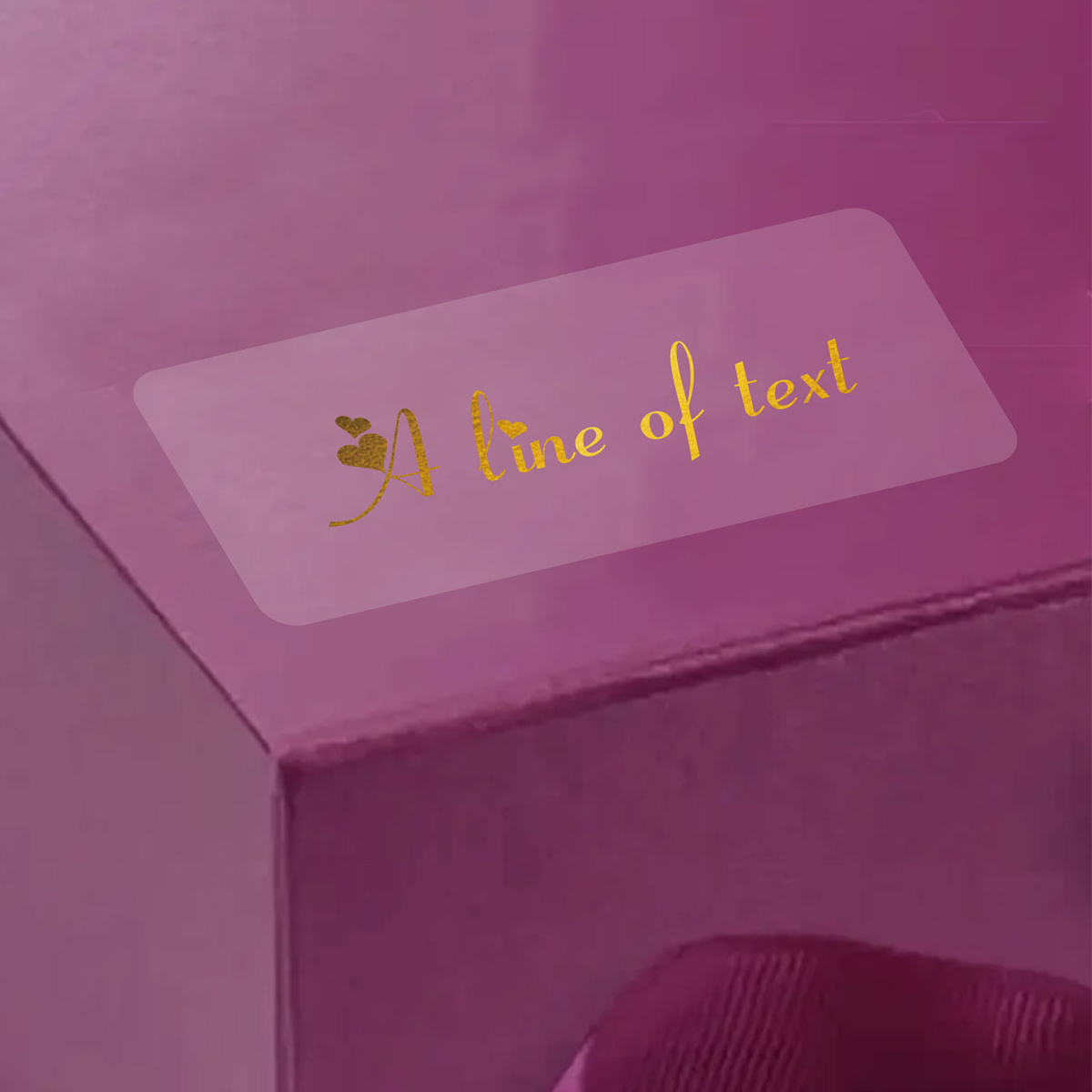 Custom Text Rectangle Transpar - Personalised Candle Label ulasan dan harga