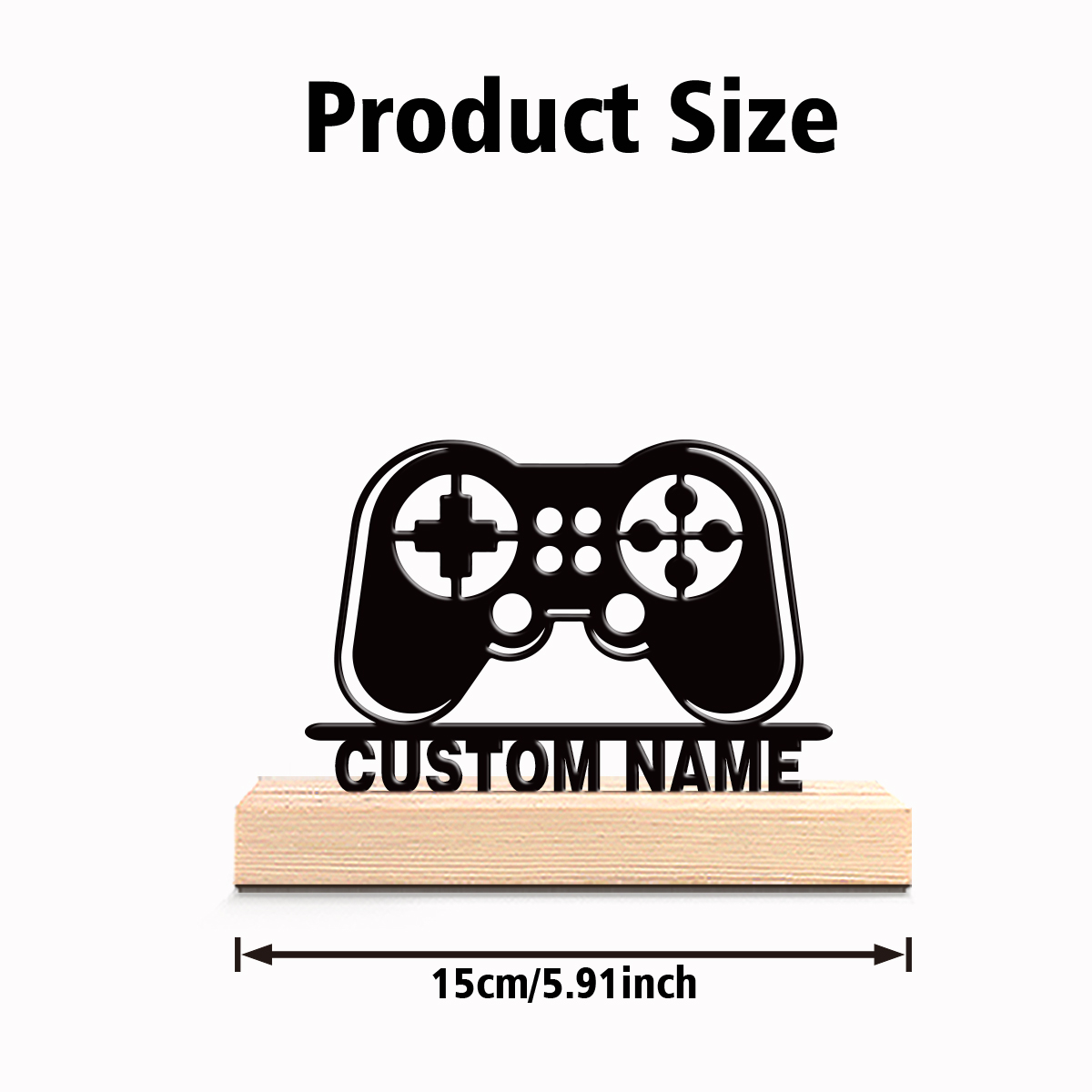 1pc Personalized Custom Game c - Engraved Wood Frame ulasan dan harga