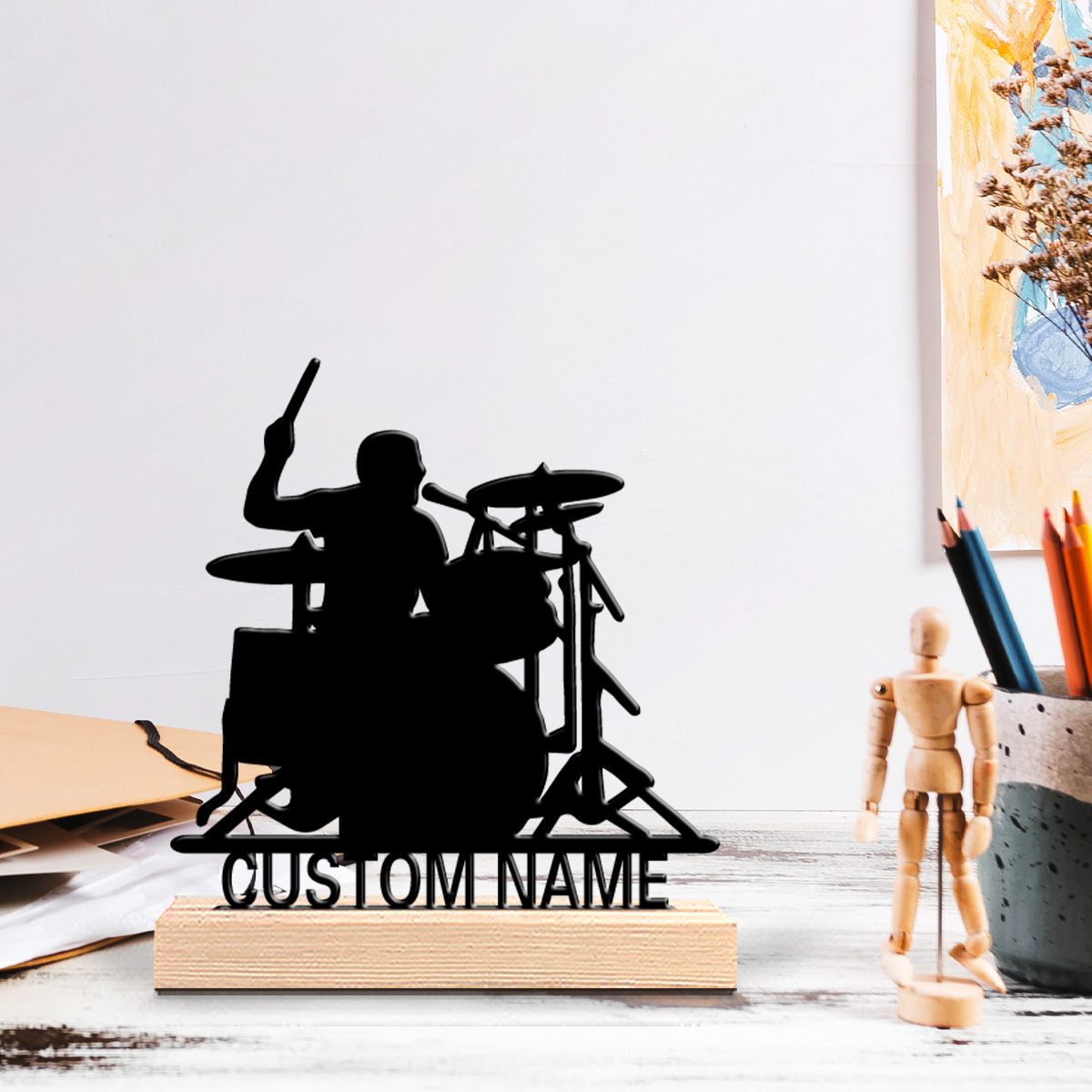 1pc Stylish Personalized Custo - Engraved Wood Frame ulasan dan harga
