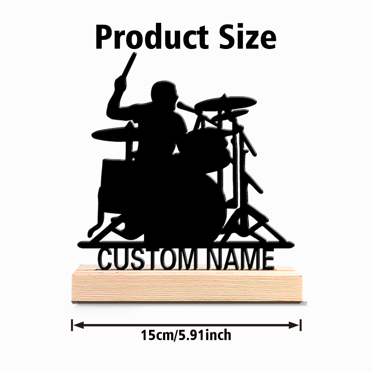 1pc Stylish Personalized Custo - Engraved Wood Frame ulasan dan harga