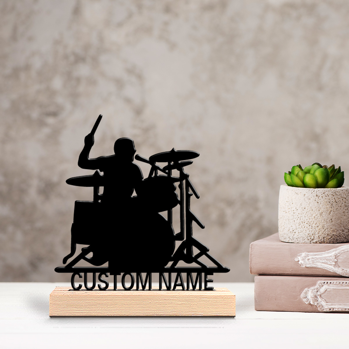 1pc Stylish Personalized Custo - Engraved Wood Frame ulasan dan harga