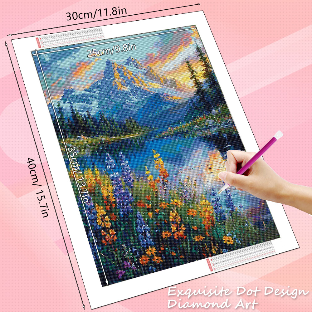 HUACAN 5d Diy Diamond Mosaic 5 - Photo Mosaic Print ulasan dan harga