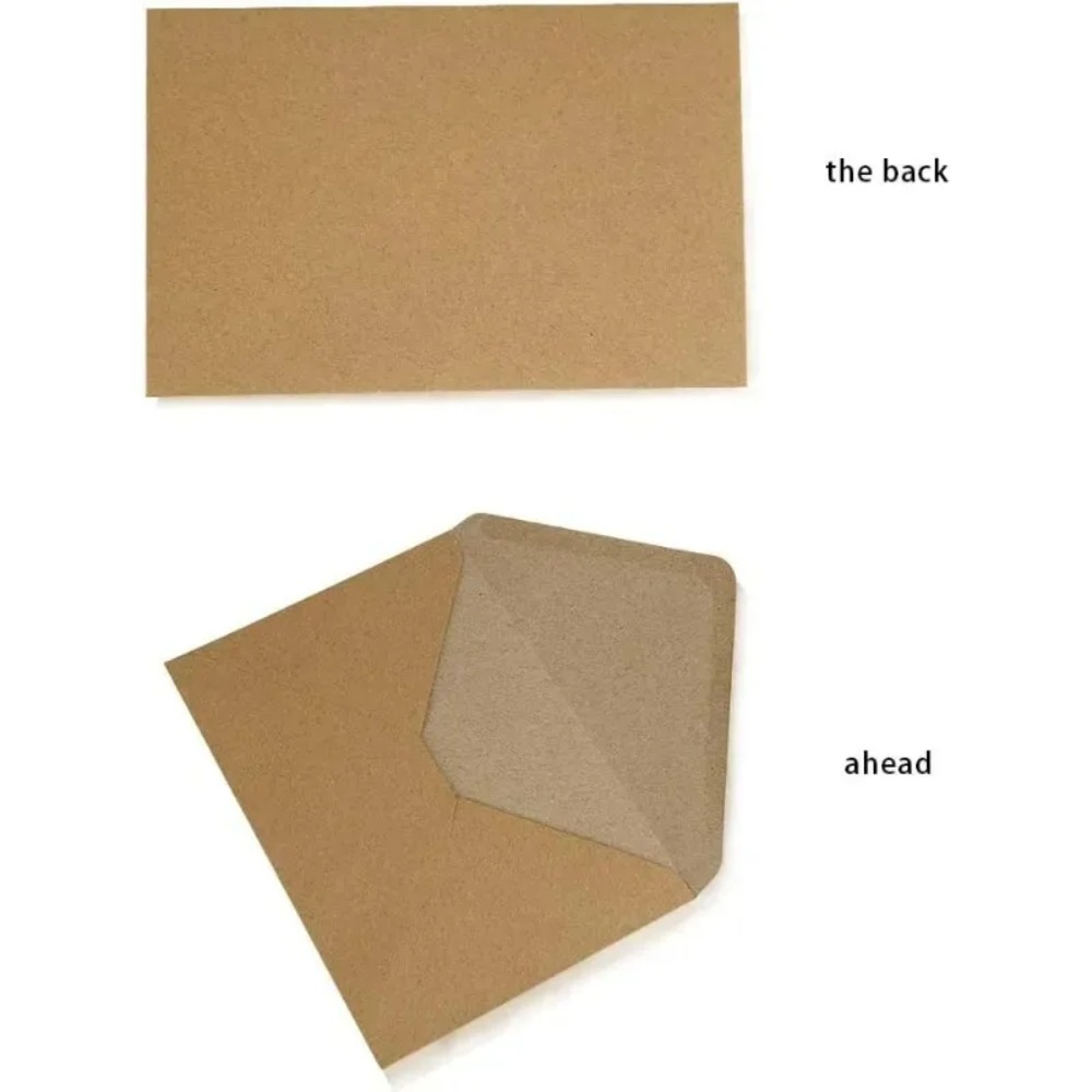 50Pcs Classical Brown Kraft Bl - Wax Seal Letter Kit ulasan dan harga