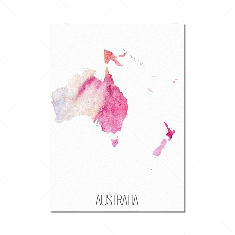 6 continent poster set, North  - Custom Star Map ulasan dan harga