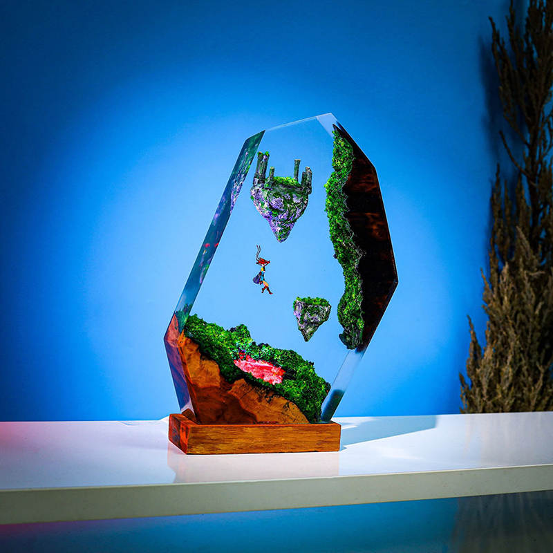 Resin Table Lamp Sky Island Mo - Custom Night Sky ulasan dan harga