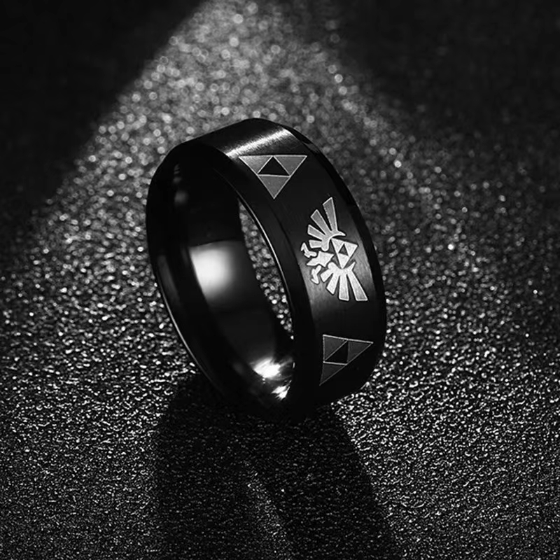 Fashion Anime Triforce Triangl - Initial Ring Custom ulasan dan harga