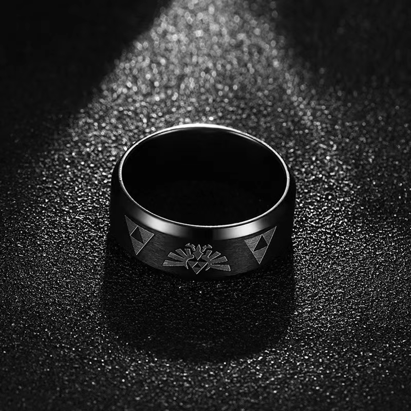 Fashion Anime Triforce Triangl - Initial Ring Custom ulasan dan harga