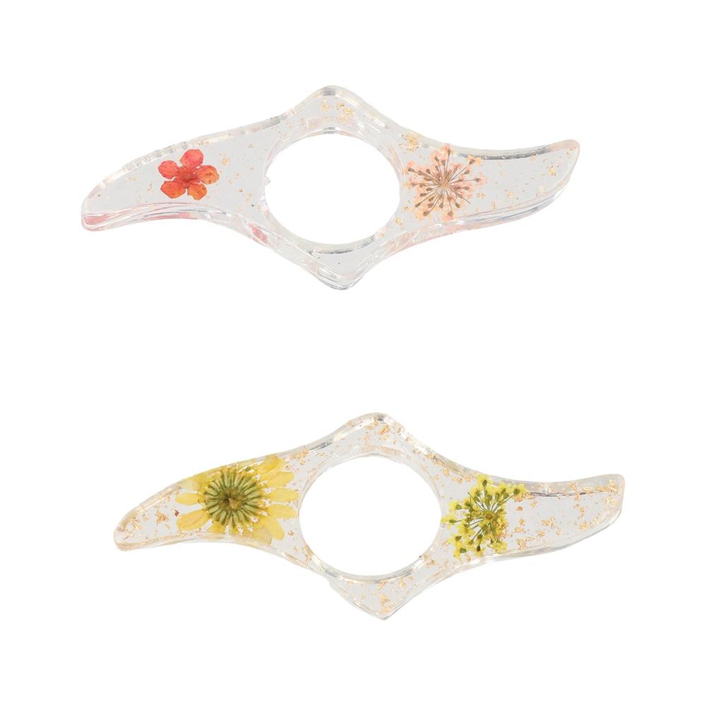 Book Accessories Acrylic Thumb - Dried Flower Bookmark ulasan dan harga