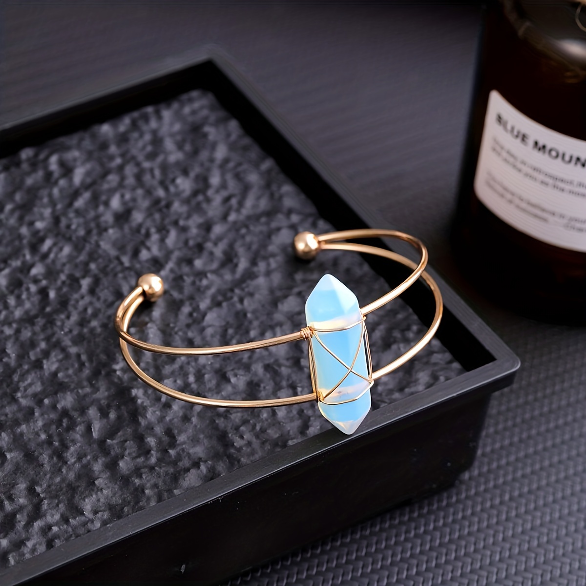 YEEVAA 1pc Natural Crystal Gem - Coordinates Bracelet ulasan dan harga