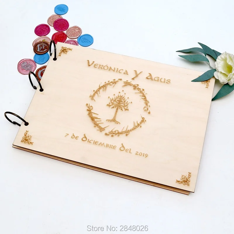 Rustic personalized wedding gu - Custom Photo Book ulasan dan harga
