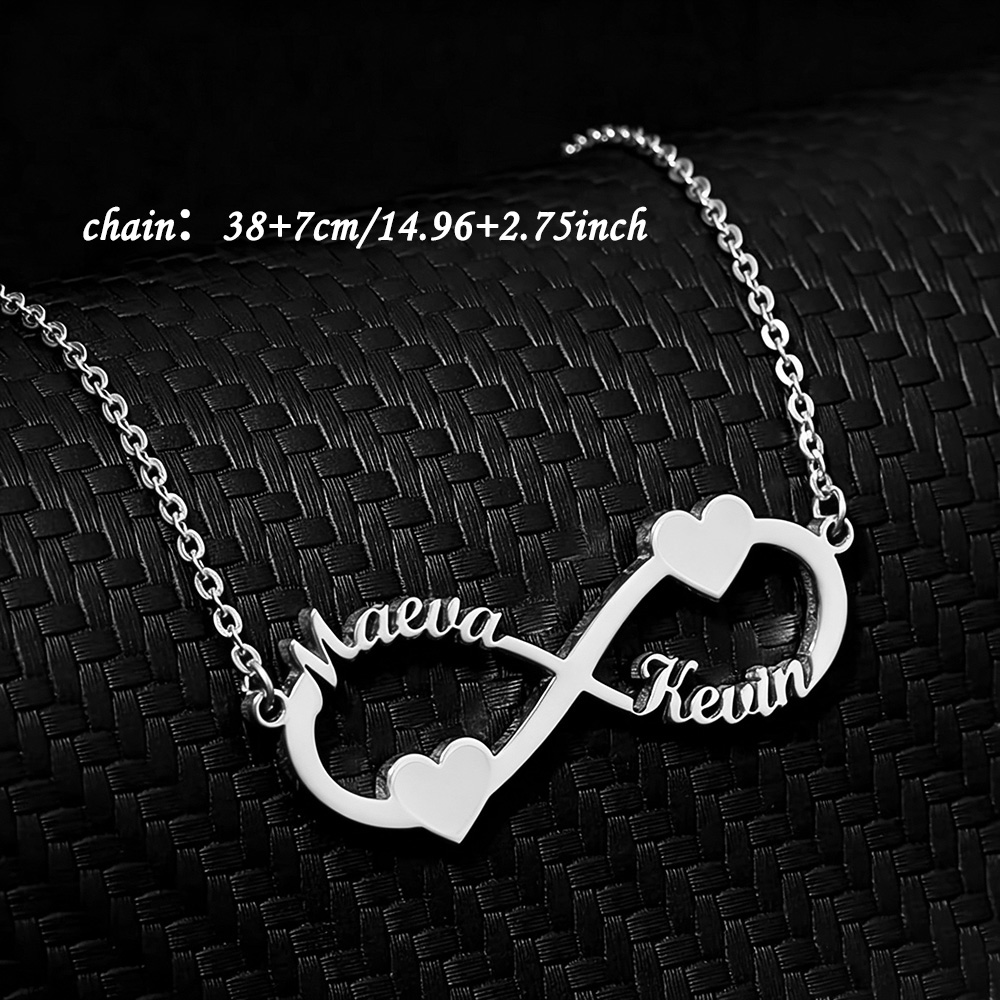 Custom Name Necklace Infinity  - Name Necklace Custom ulasan dan harga