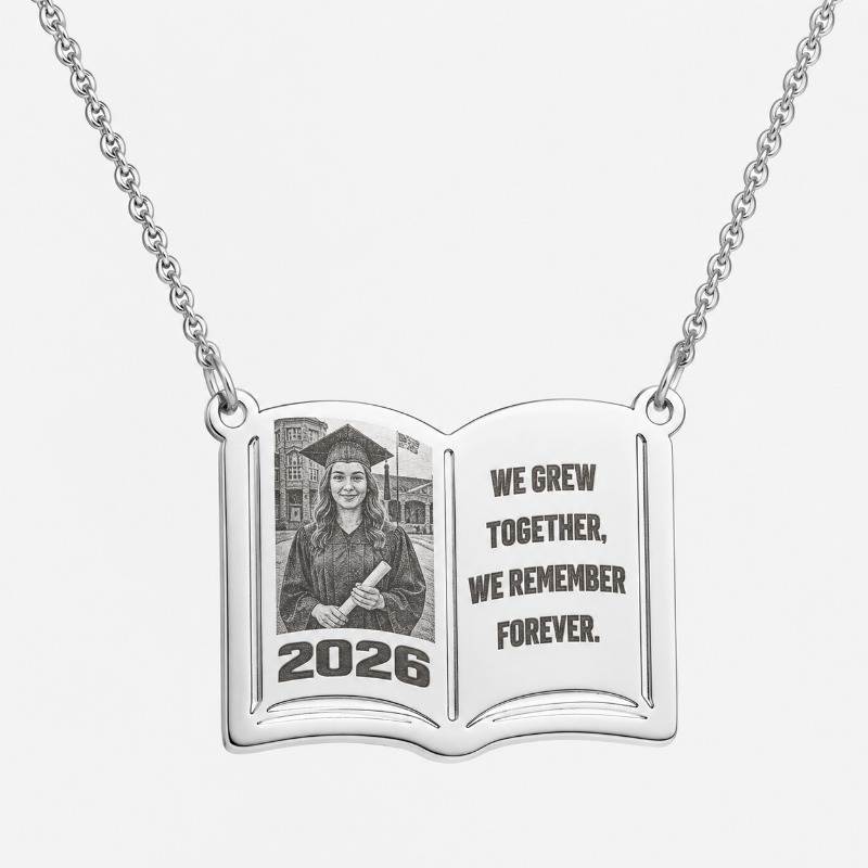 Custom Photo Book Necklace Sta - Custom Photo Book ulasan dan harga