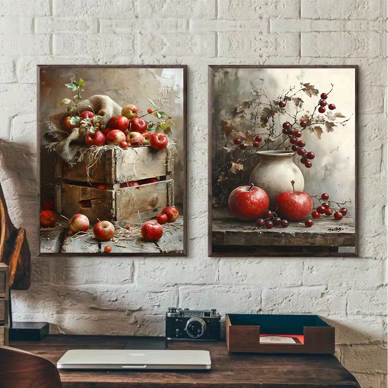 1pc Frameless  Retro Still Lif - Family Tree Print ulasan dan harga