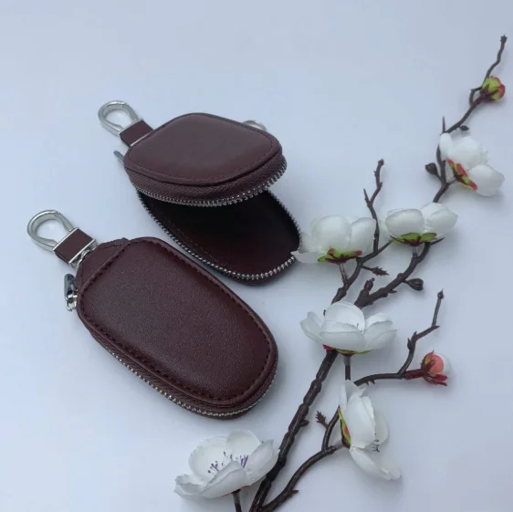 Monogram Print PU Leather Car  - Monogram Keychain Leather ulasan dan harga