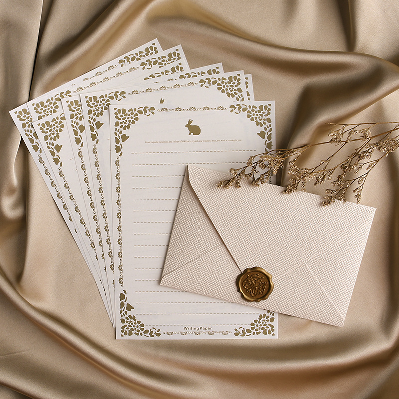 10 pcs linen brown paper envel - Wax Seal Letter Kit ulasan dan harga