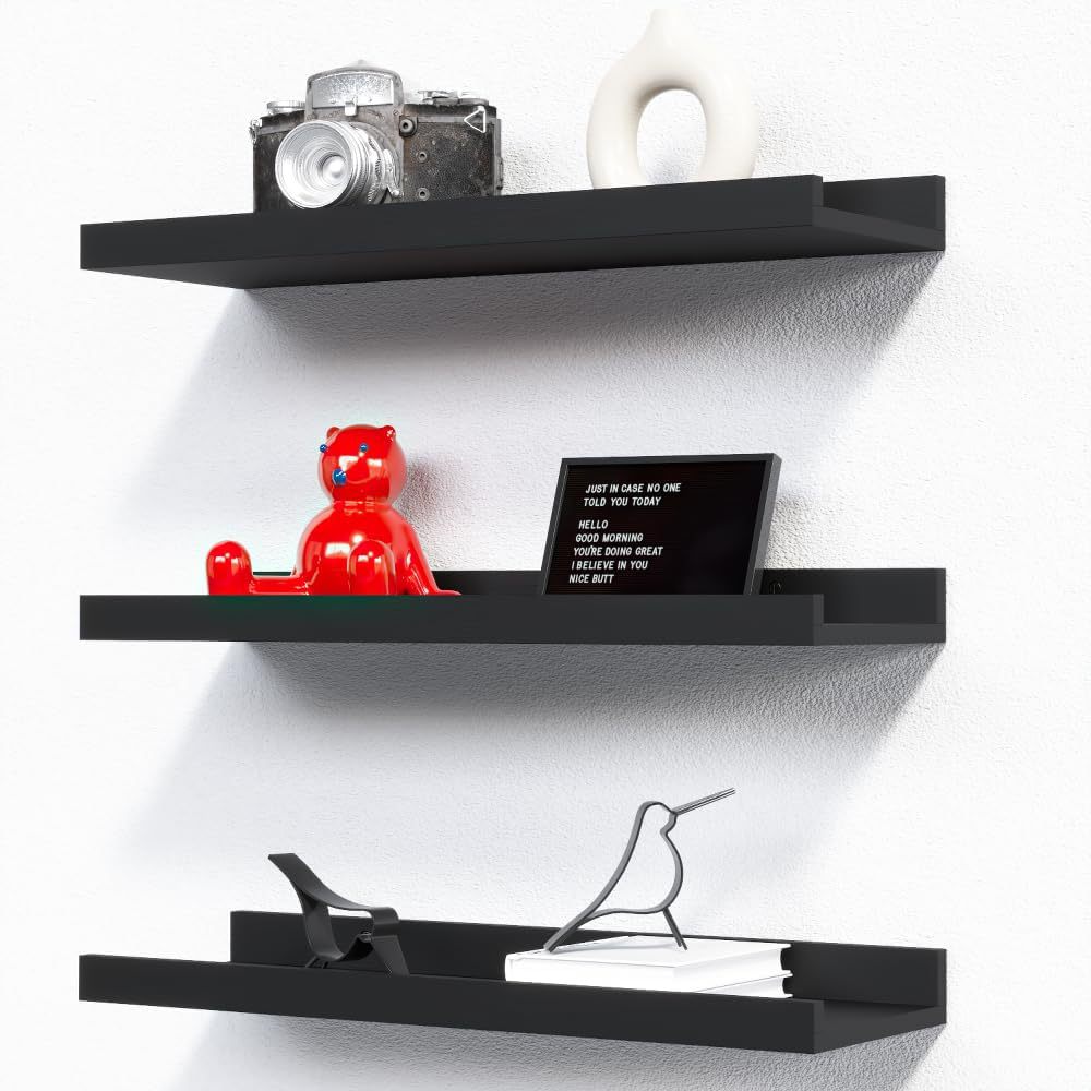 Creative wall storage rack 2-p - Engraved Wood Frame ulasan dan harga