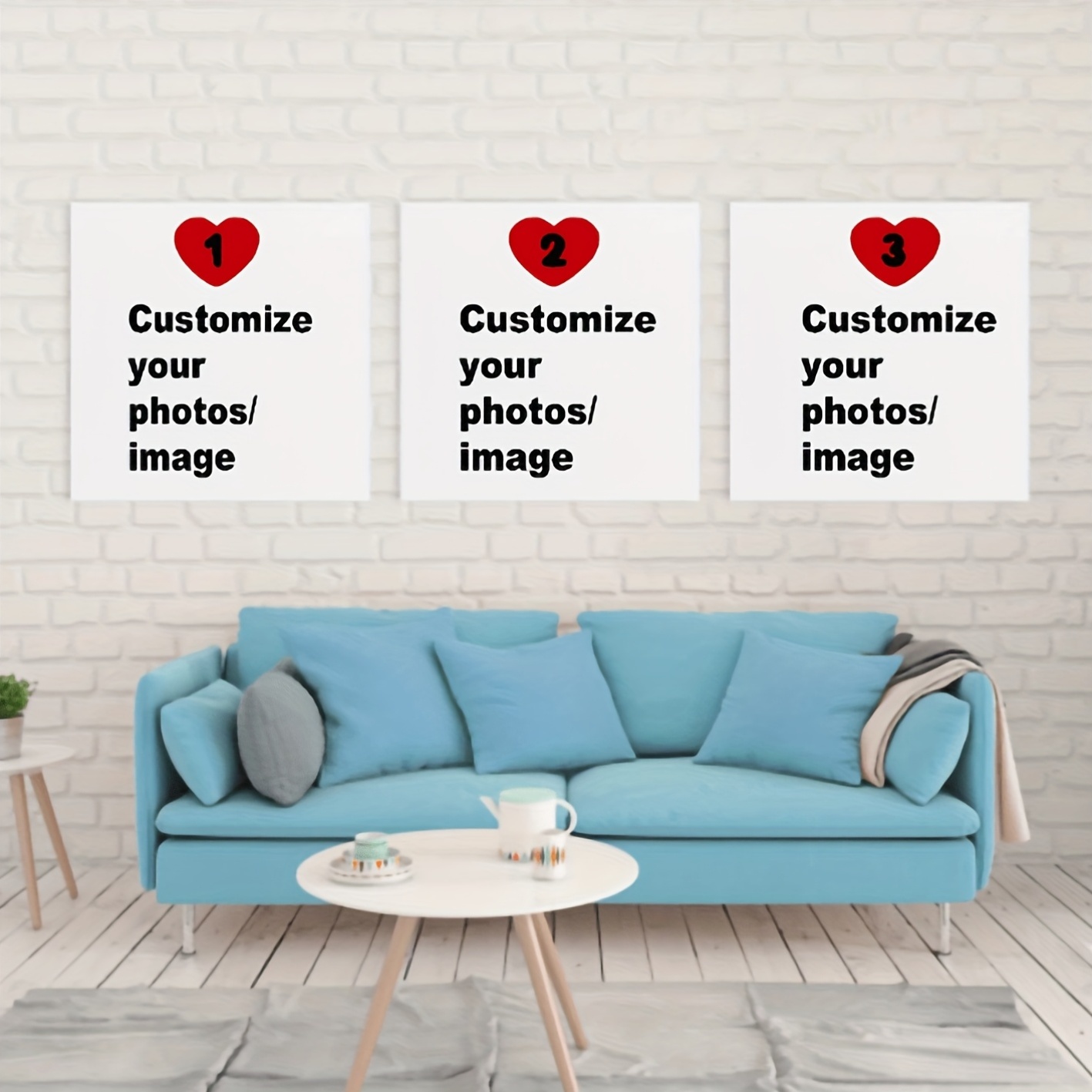 3pcs/set Custom Square Canvas  - Pet Portrait Custom ulasan dan harga