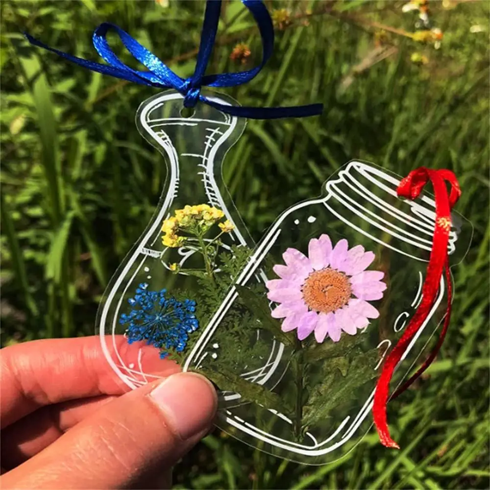 Wishing Bottle Pattern Pressed - Dried Flower Bookmark ulasan dan harga