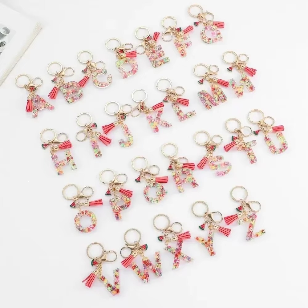 Personalized A-Z Key Ring Buck - Monogram Keychain Leather ulasan dan harga