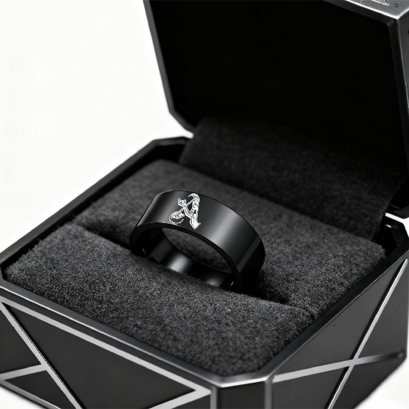 Letdiffery Customized Engraved - Initial Ring Custom ulasan dan harga
