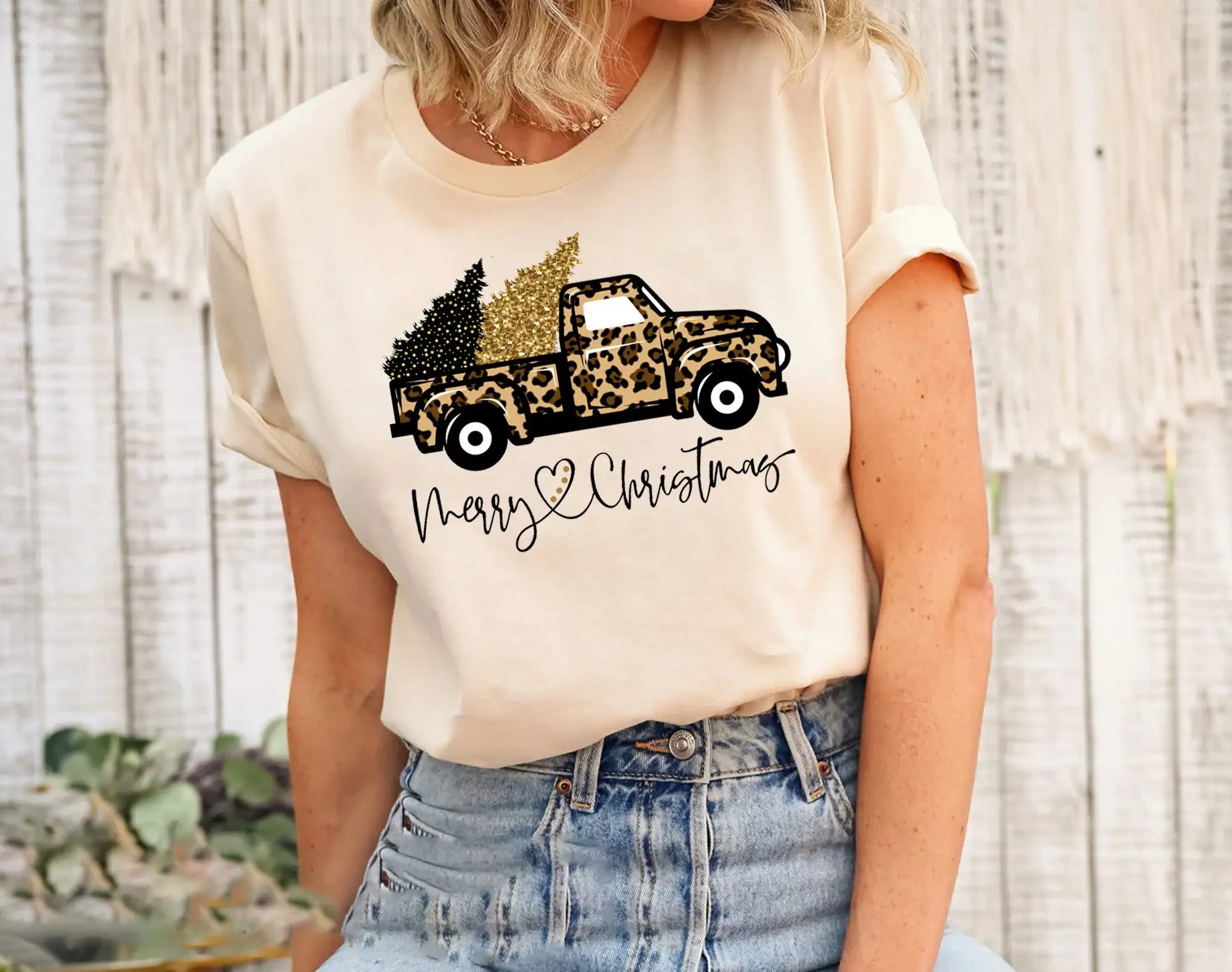 Christmas Truck T Shirt Leopar - Family Tree Print ulasan dan harga