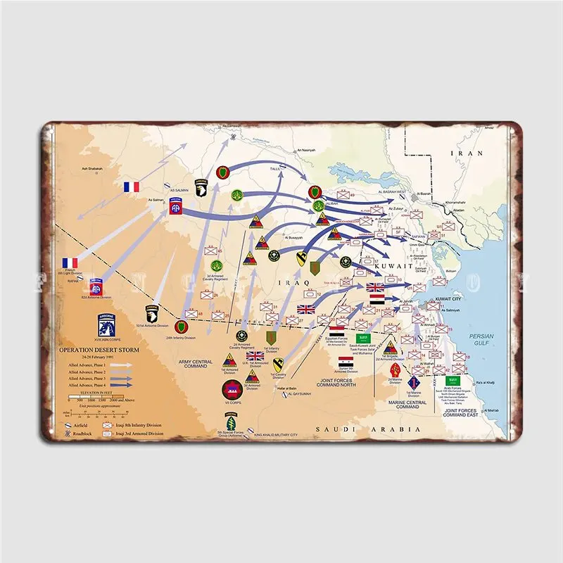 Operation Desert Storms Ground - Custom Map Poster ulasan dan harga