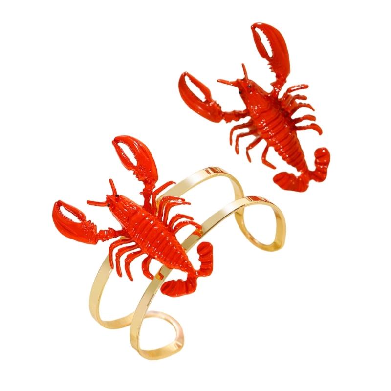 39BB Eye Catching Red Lobster  - Coordinates Bracelet ulasan dan harga