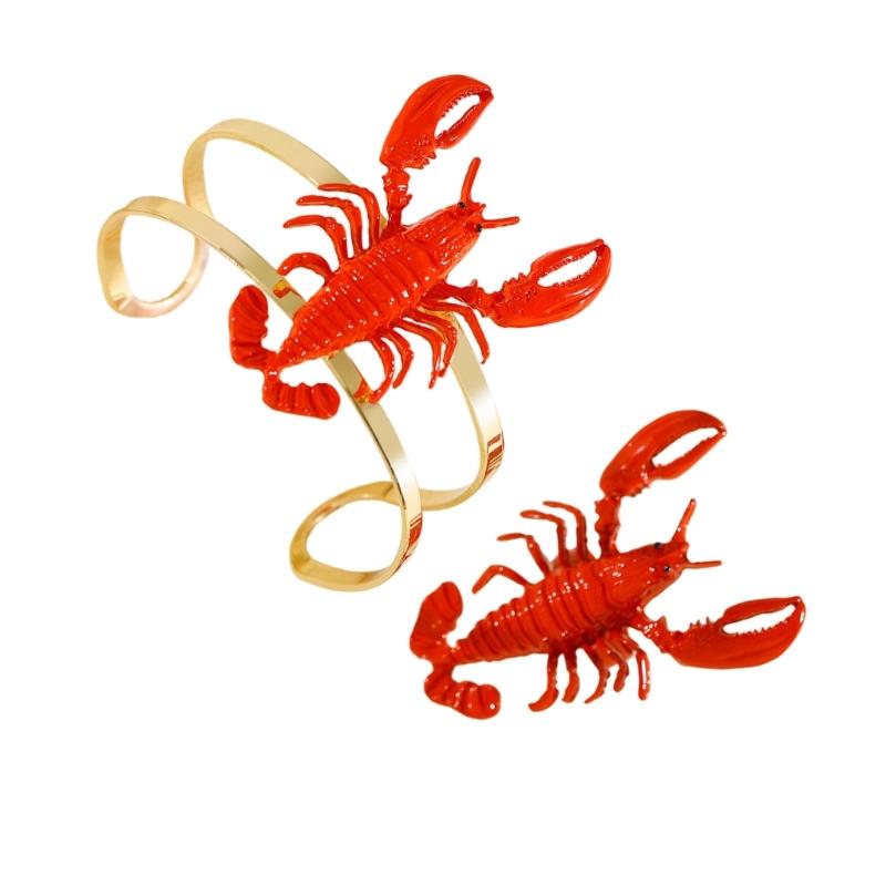 39BB Eye Catching Red Lobster  - Coordinates Bracelet ulasan dan harga