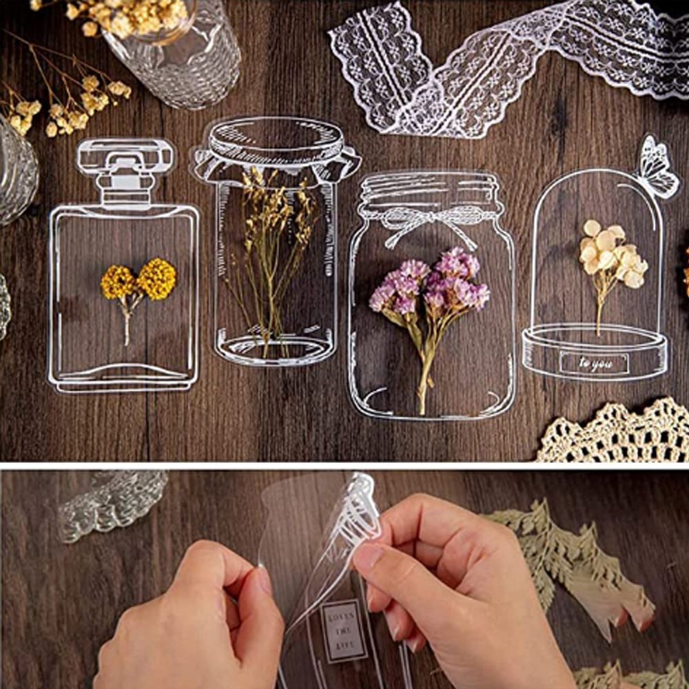 30Pcs Transparent Dried Flower - Dried Flower Bookmark ulasan dan harga